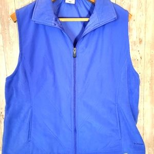 Columbia Full Zip Vest Women's XXL 1XL Blue EUC